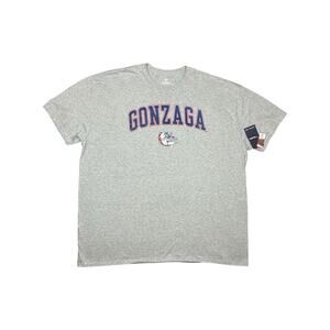 Gonzaga Bulldogs Fanatics Gray T‑Shirt Men’s 4XL NWT NCAA Licensed